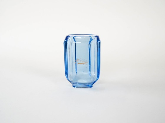Image 1 of Blue glass vase, Danish design, 1960s, made in Denmark