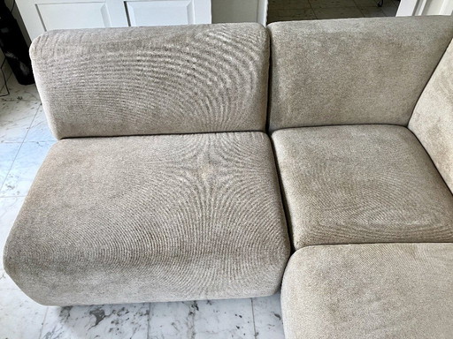 Greige modular chair / seating area