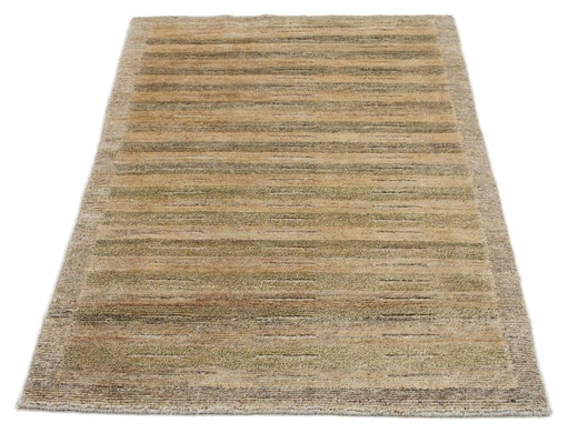 Tapis en laine moderne de designer noué à la main, neuf et inutilisé, 162 x 92 cm