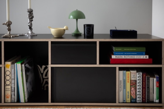 Tylko Credenza / Mobile contenitore basso — Original Classic, Compensato nero, 220 cm – Credenze, Legno (photo 5 of 9)