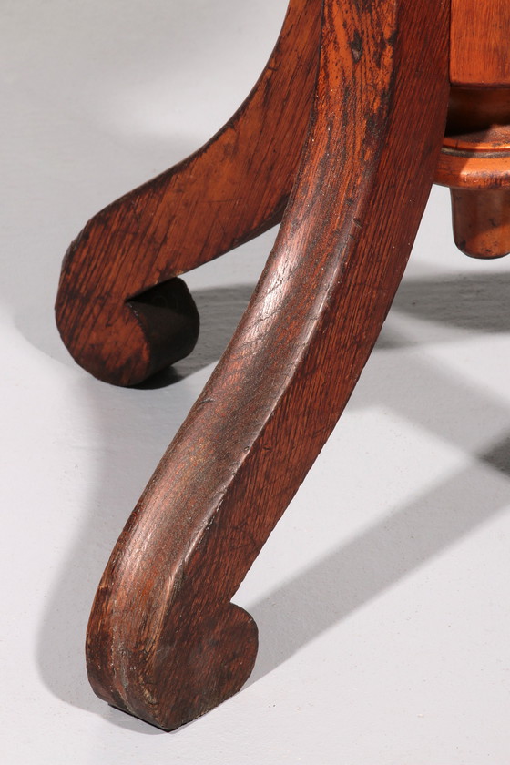 Image 1 of Vintage Scandinavische Pianokruk uit 1940 in massief beukenhout