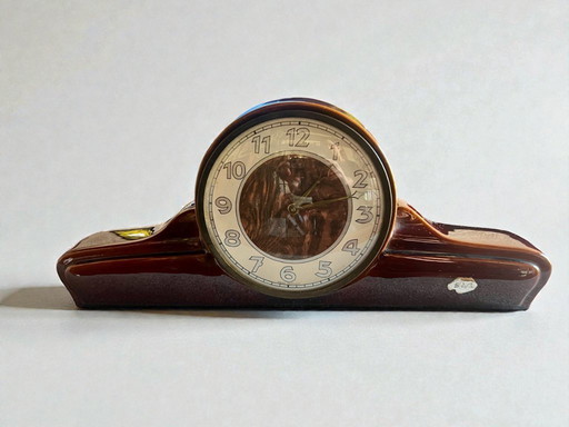 Vintage WGP - Mid Century Keramik Kaminuhr von S&G (Scheurich und Greulich)