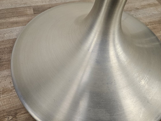 Image 1 of Extendable 1970s chrome-plated metal table