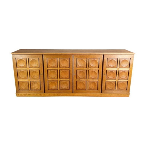 Original Brutalist Gerhard Bartels Sideboard Midcentury Eiche