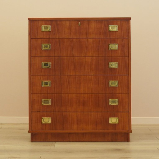 Teakhouten ladekast, Deens design, jaren 60, gemaakt in Denemarken.