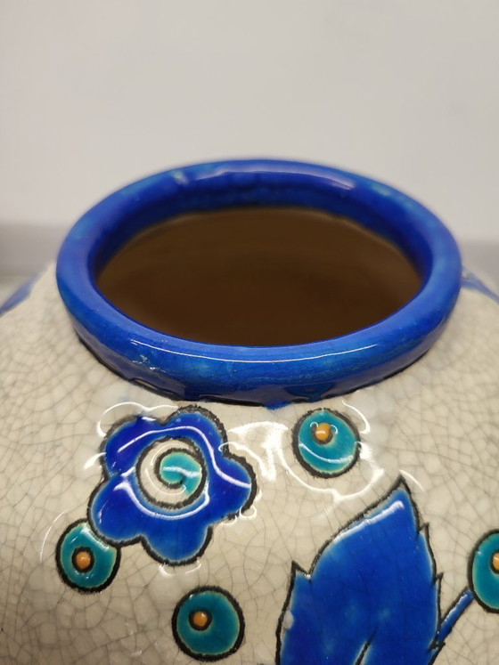 Image 1 of Boch Frères Keramis vase – decor D.2516 – ca. 1939 – Belgium
