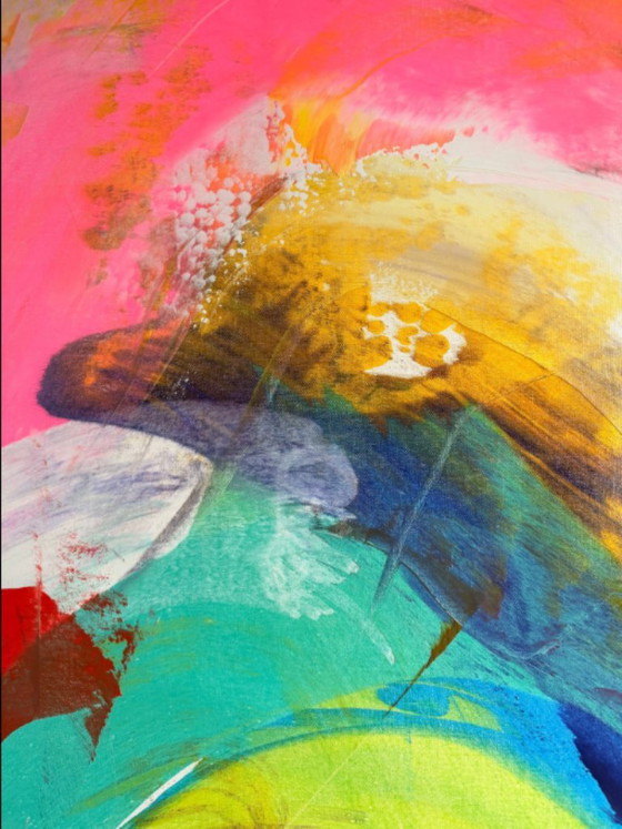 ¡Una sinfonía explosiva de color que enciende tu alma! – Pinturas y dibujos, Lienzo (photo 4 of 9)