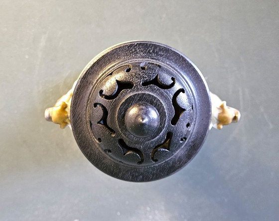 Image 1 of Incienso estilo Kakiemon con tapa de madera