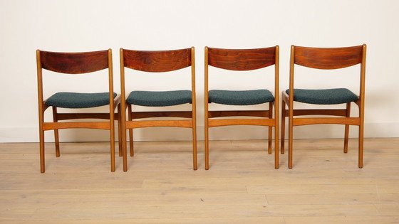 Image 1 of Set van 4 eetkamerstoelen | Vintage | Opnieuw gestoffeerd