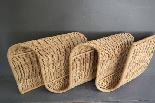 Portariviste da parete in rattan "Tiby" di Ikea Karl Malmvall