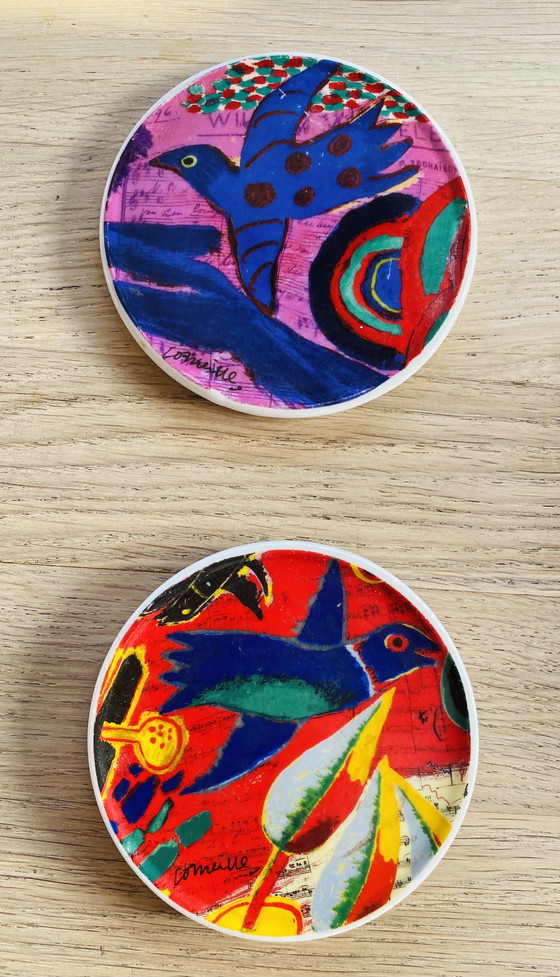 Image 1 of Corneille; The Firebird, plate + coasters