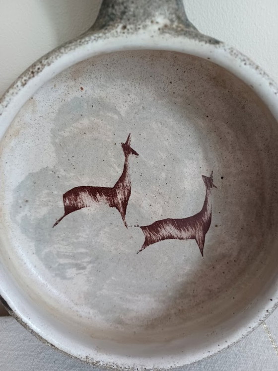 Vintage Brutalist Caquelon with Rock Carvings – Mid-Century Modern | Jurina – Bowls, Ceramic (photo 2 of 6)