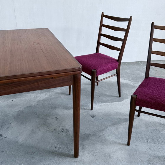 Image 1 of Set tavolo allungabile e 4 sedie Pastoe in legno di teak