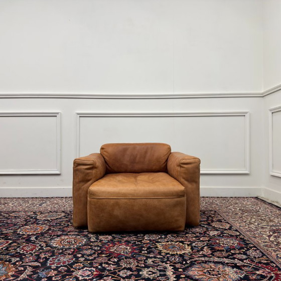 Set Frigerio Cooper Junior Armchairs brown leather (photo 10 of 12)
