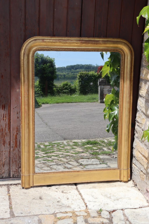 Louis Philippe era mirror, gilded