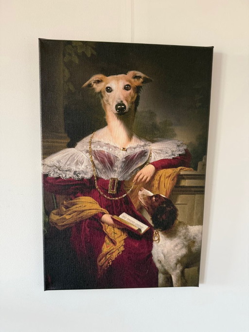 8 Canvas dog portraits