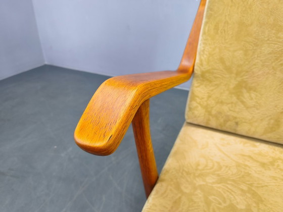 Image 1 of Rare Prototype Oak Armchair with Label, Brno, 1950s