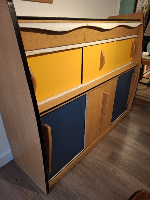 Meuble moderniste 1950 , UAM , par le regroupement d'architecte , paris , 