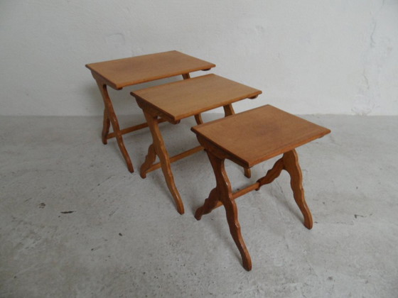 Image 1 of Vintage Eiken Mimi Set Bijzettafels