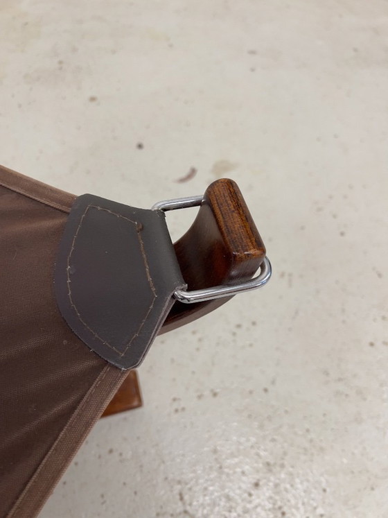 Image 1 of Midcentury Falcon voetenbankje van Sigurd Ressel voor Vatne Møbler, Noorwegen, jaren 70.