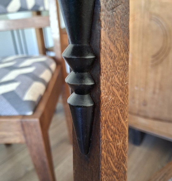 Image 1 of Ensemble de chaises de salle à manger de l'école d'Amsterdam