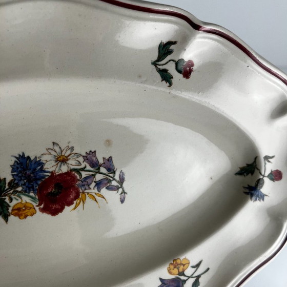 Small Oval Dish "Agreste" Sarreguemines, 20th Century – Crockery, Ceramic (photo 4 of 6)