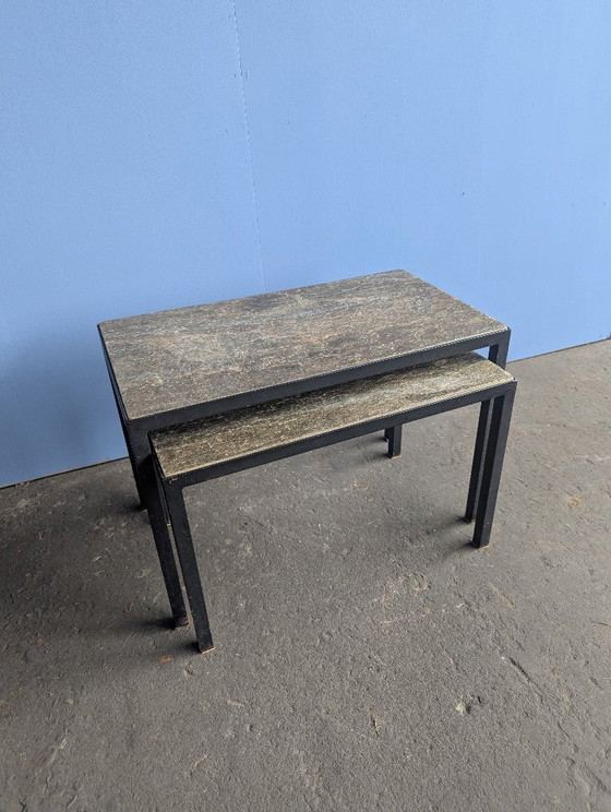 Image 1 of Set aus 2 niederländischen Satztischen - Artimeta/ Floris Fiedeldij/ 1950er Jahre