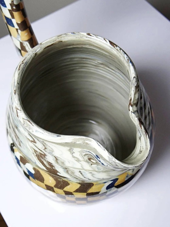 Hedendaagse kan van gemengde klei Atelier 141 Chaniers – Glazen & Karaffen, Porselein, Keramiek (photo 11 of 13)