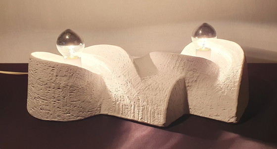 Image 1 of Ceramic brutalist lamp from the 70s