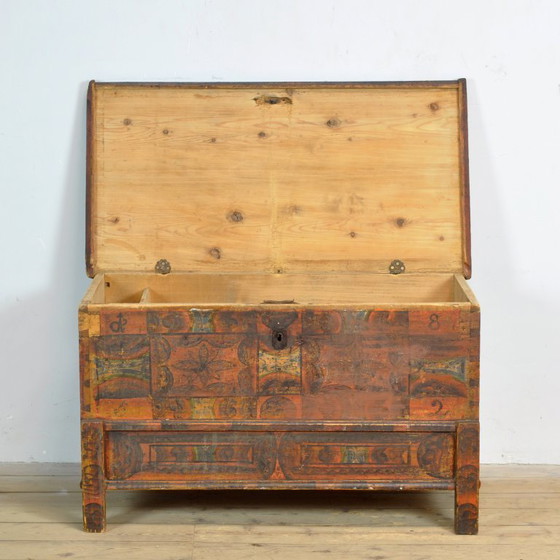 Image 1 of Folk Art Wedding Chest, Anno 1852