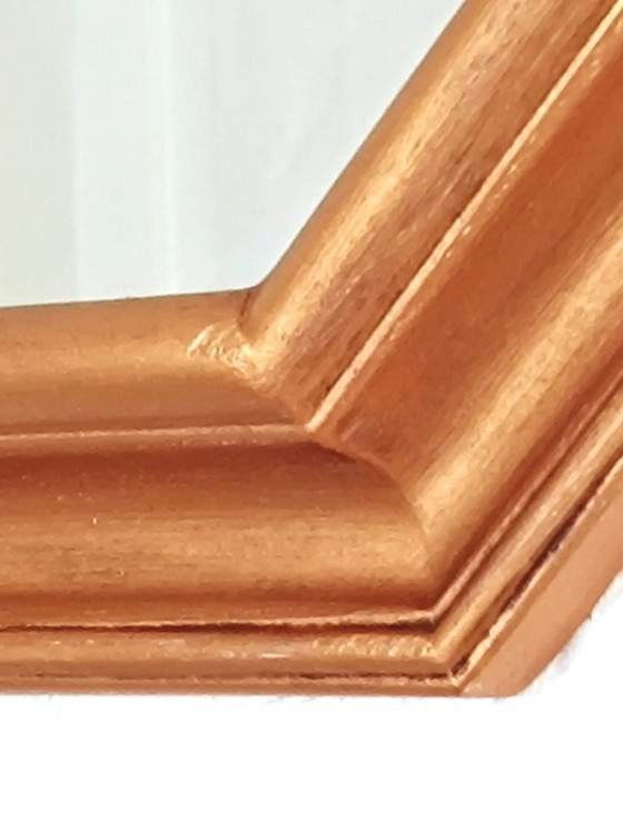 Image 1 of Octagonal wall mirror with gold frame