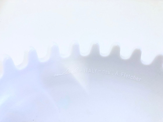 Image 1 of White Clam ashtray, Alan Fletcher design for furniture, 1970s