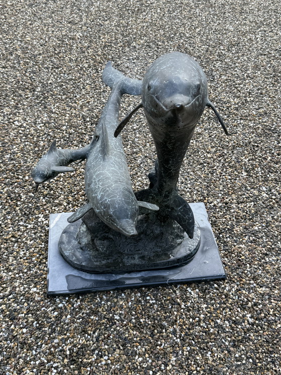 Bronzen Beeld Dolfijnen – Decoratieve objecten (photo 3 of 5)