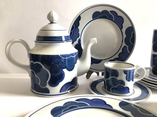 Villeroy & Boch Blue Cloud dinnerware, 1970s