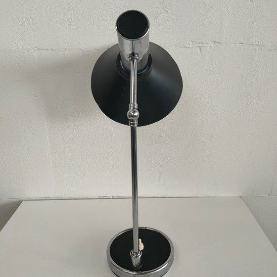 Image 1 of Lampada da tavolo vintage 60 ies Stilux Milano (nero e rosso)