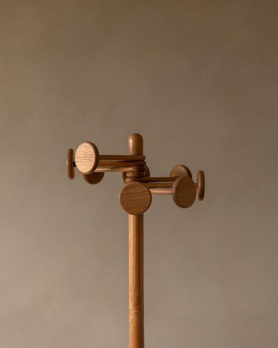 Image 1 of Appendiabiti vintage di Hank Loewenstein – appendiabiti di design in legno, anni '70