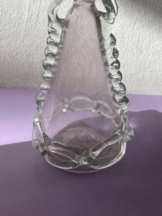 Vintage Pink Murano Vase with Greek Key – Murano Glass (photo 6 of 10)