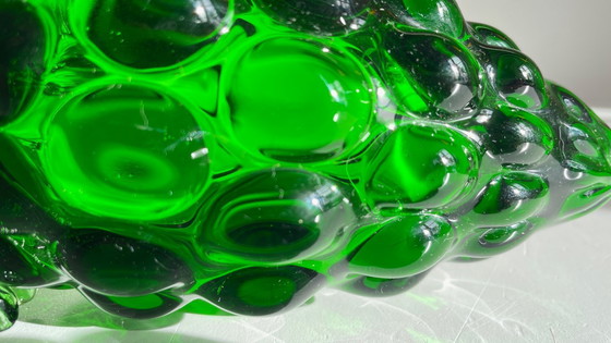 Image 1 of Vintage groene glazen druiventros