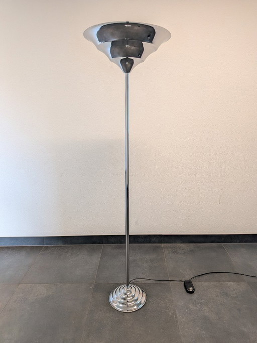 Projecteur Art Déco - Chrome années 1980 - Style Streamline Moderne