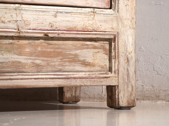 Antique painted sideboard in pine wood – China, circa 1900 – Sideboard cabinet, Iron (photo 21 of 40)
