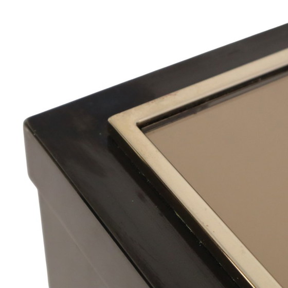 Salontafel Belgo Chrom Hollywood Regency Design, Belgochrom, Glas, Metaal, Gold (foto 22 van 24)