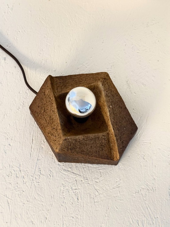 Image 1 of Brutalist vintage ceramic wall lamp