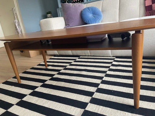 Tavolino da caffè vintage di metà secolo IKEA Stockholm Oak