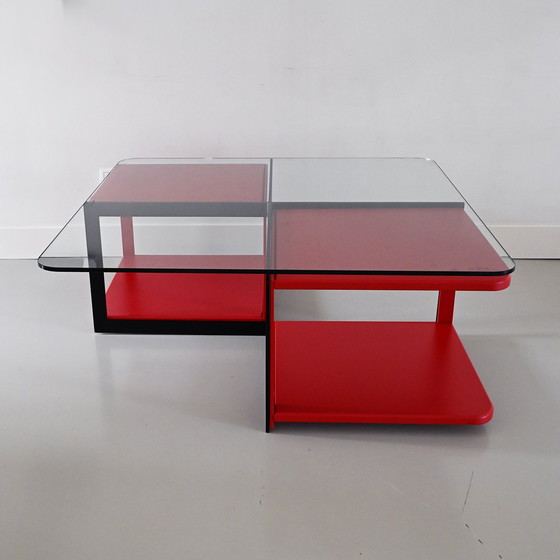 Image 1 of Bellissimo tavolino da caffè di design con tavolini laterali mobili