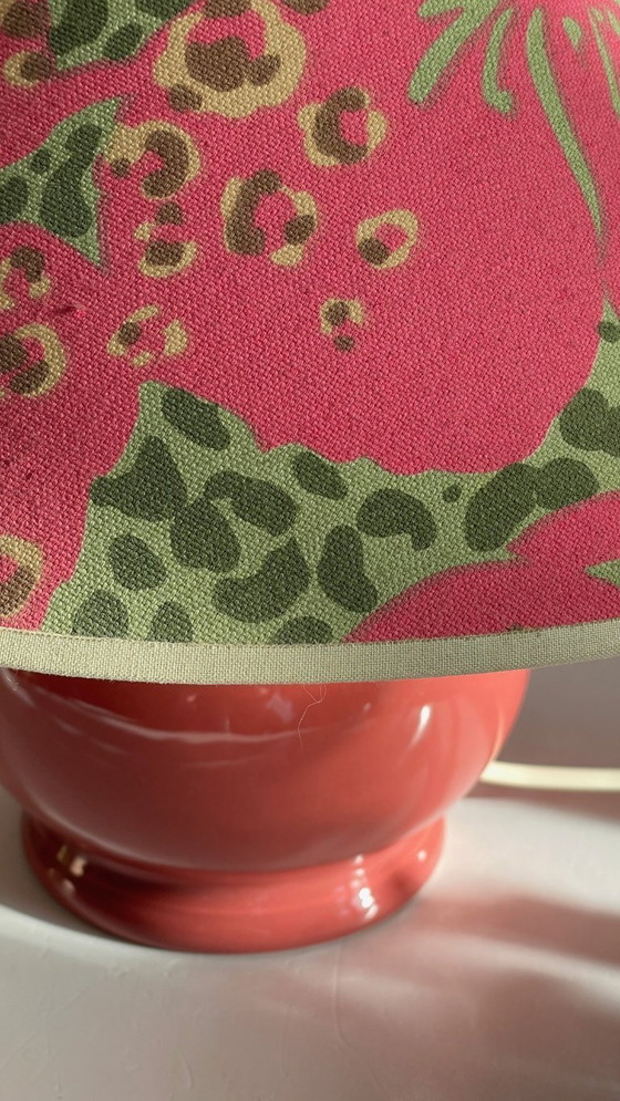 Image 1 of Vintage Ceramic Leopard Lamp