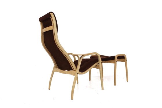 Image 1 of as new, Museum Condition! Vintage Lamino Chair from 1966, Yngve Ekström for Swedese, Nubuck Leather
