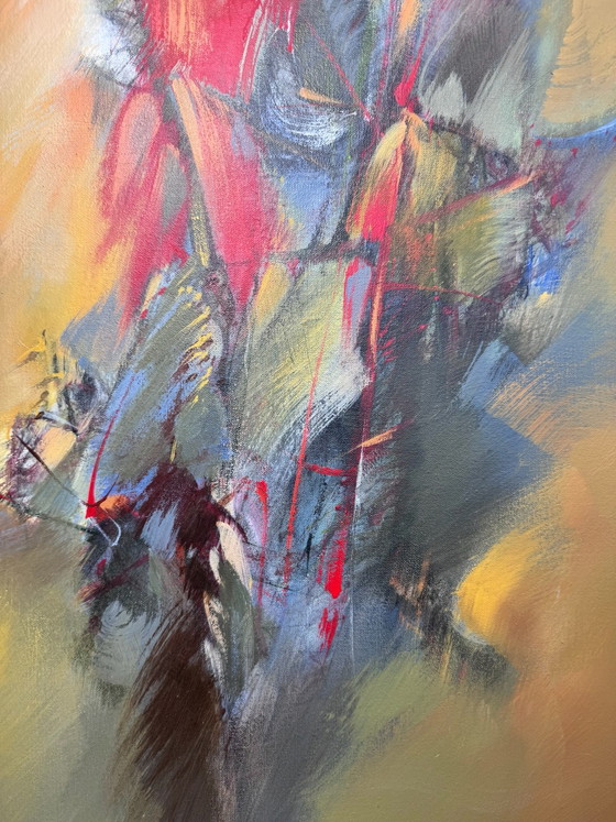 Nelly Madoulet, a contemporary abstract painting, Paintings & Drawings, Metal, Canvas, Gold (photo 9 of 14)