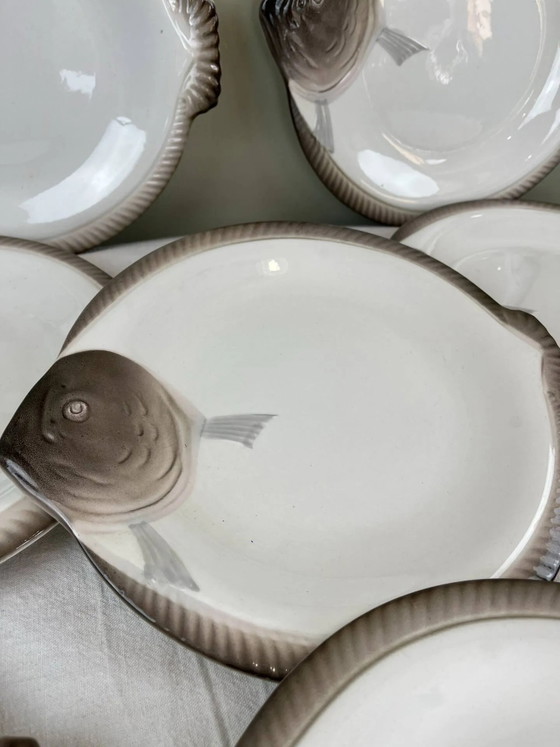 Fischteller Longwy – Geschirr, Porcelain, Art Deco (photo 5 of 14)