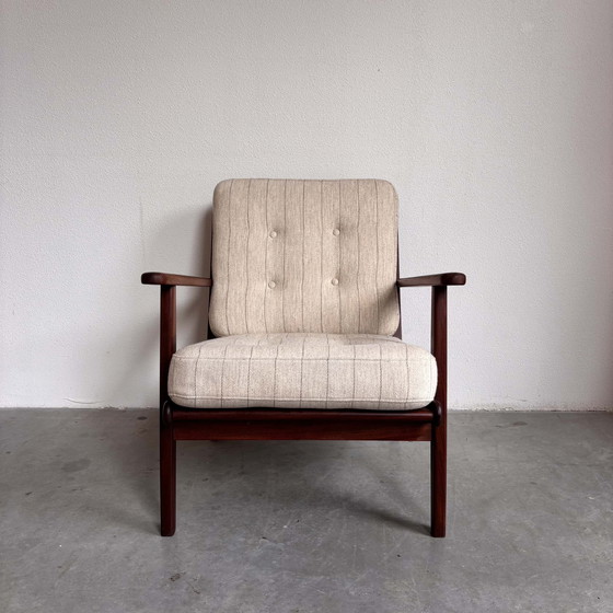 Image 1 of Vintage Deense fauteuil teak