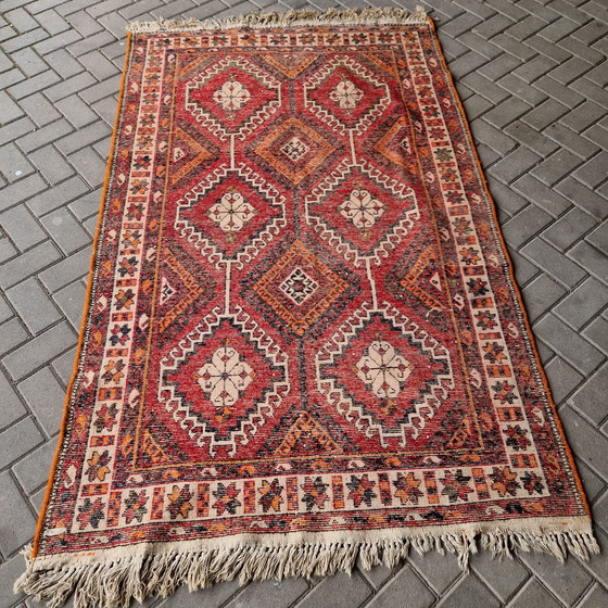 Image 1 of Tapis persan ancien tapis de laine noué à la main